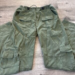 Brandy Melville Olive Green Straight Leg Pants
